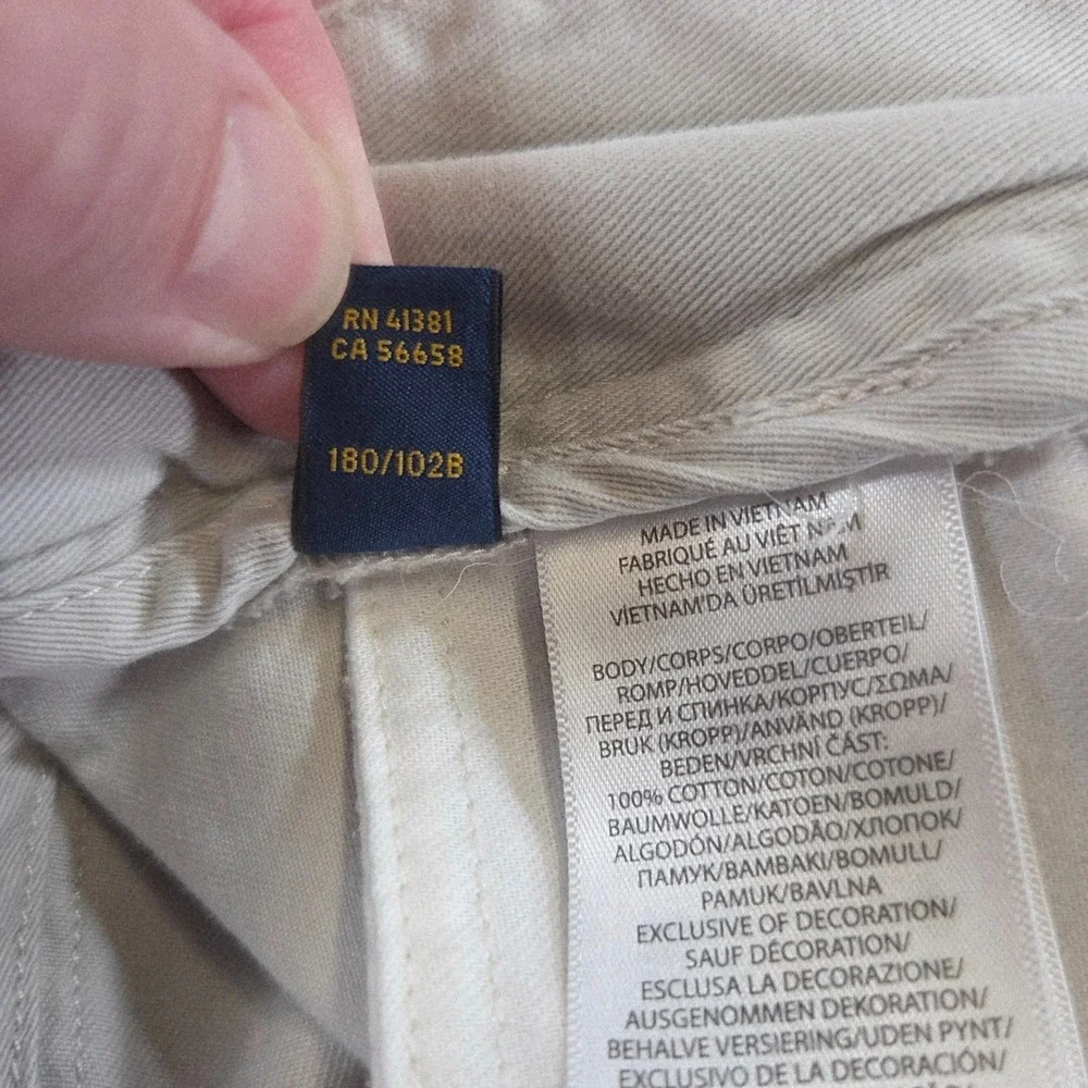 Polo Ralph Lauren Mens 40 Beige Relaxed Fit Chino Shorts 9 Inseam